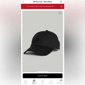 Ali Off-Duty Cap (Black) NWT
